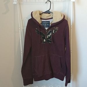 Maroon American Eagle Zip up